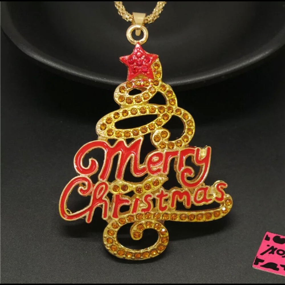 🎄🆕 Betsey Johnson Style - Christmas Tree Necklace